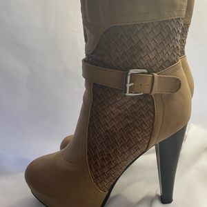 Body Central tan booties size 9